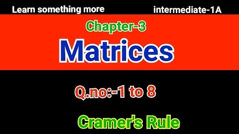 full exercise-3(h)#Cramer