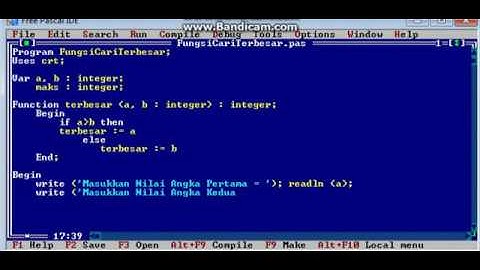 Algoritma Dan Pemrograman Contoh Fungsi