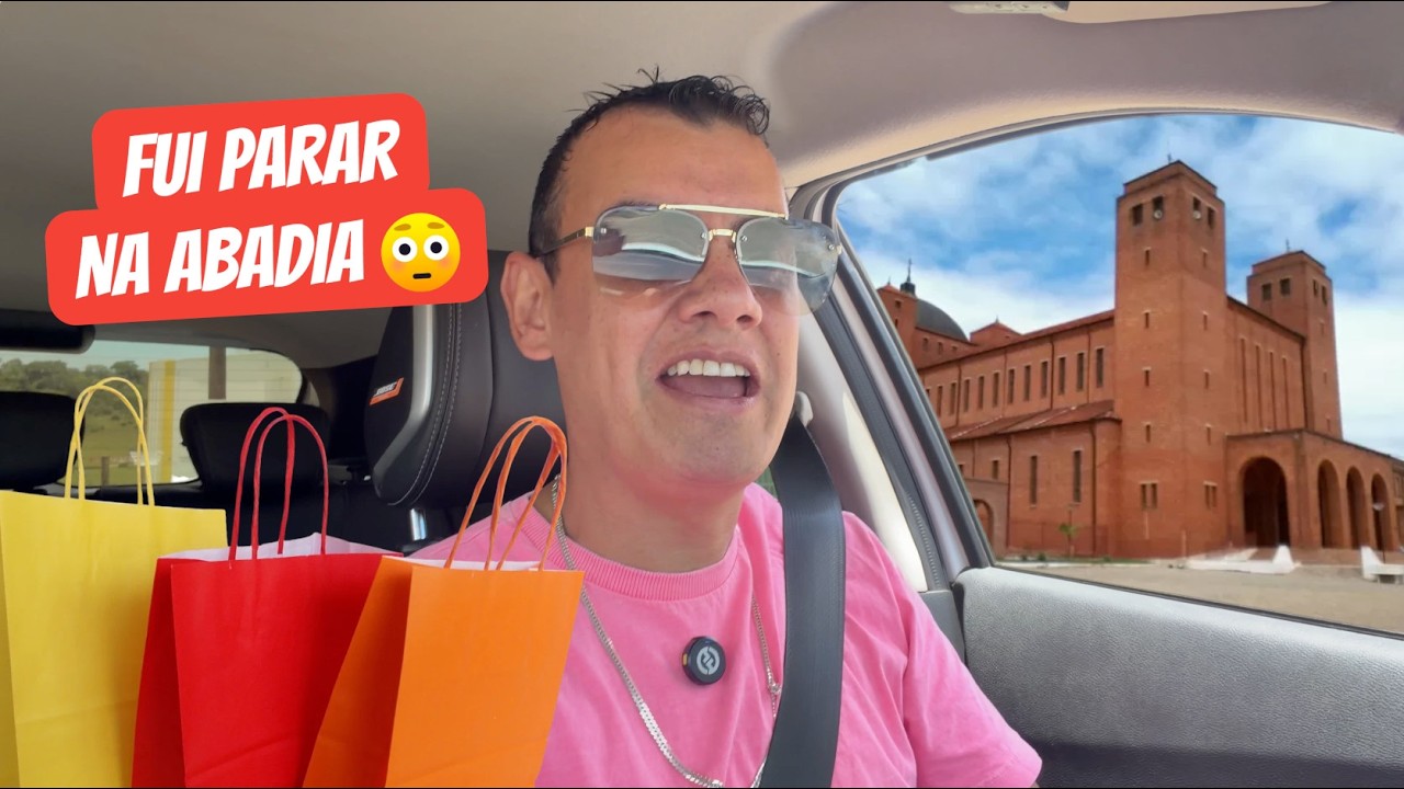 Fui pra outra cidade fazer compras e acabei em UMA ABADIA de monges 😳💸 | Vlog doido do Fubá