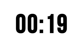 Celebrity 19 Second Timer Without Music, Simple Countdown With Alarm At The End Profile