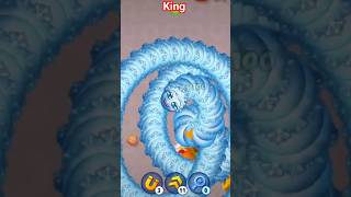 Wormszone Magic🐍 Game play #Short #snack #worms #youtubeshort #slitherio#wormatio#games