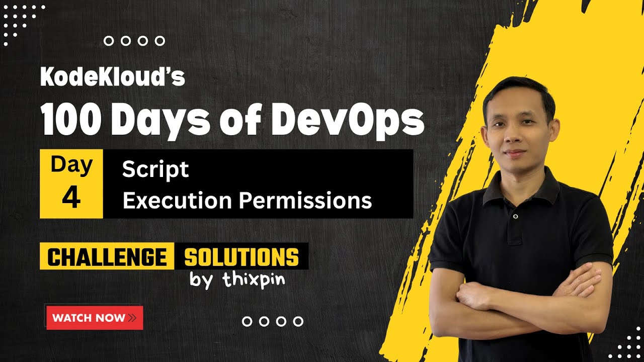 Day 4: Script Execution Permissions | 100 Days of DevOps