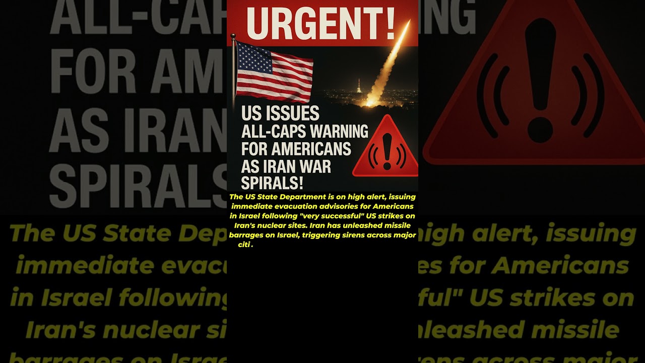 URGENT: US Tells Americans to Flee Israel as Iran Strikes Back!
