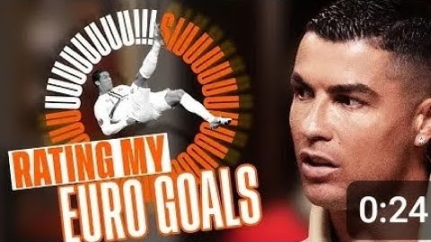 I rate my best Euro goals... with the SIUUUMETER