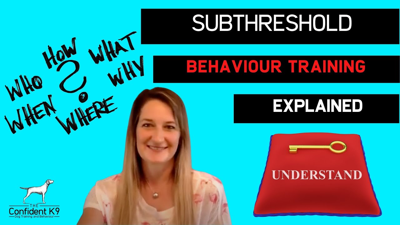 Subthreshold behavioural training - What is it? - YouTube