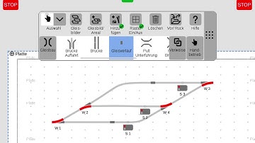 Control panel and track layout with the CS3