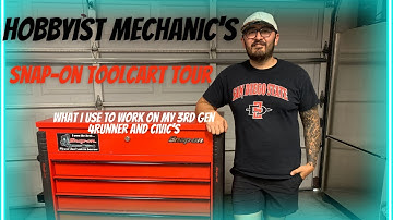 Beginner Snap-On Toolbox tour - 6 Drawer Tool Cart with Hutch KRSC46HPBO