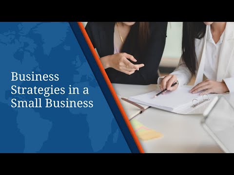 Business Strategies in a Small Business