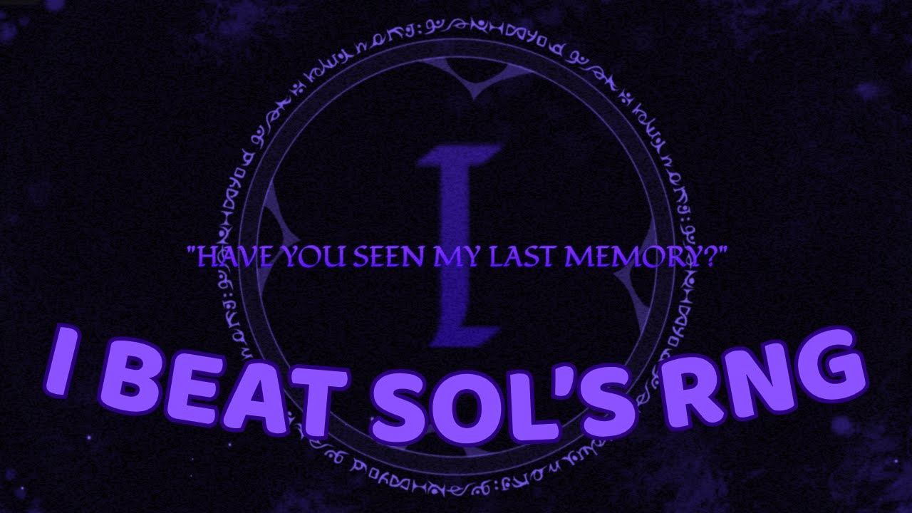 I ROLLED OBLIVION | Sol's RNG