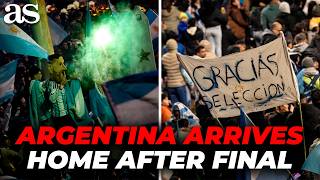 EMOTIONAL SCENES in Argentina as FANS WELCOME the team after losing the WORLD CUP final