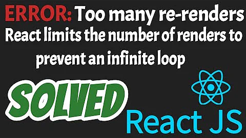 Too many re-renders React limits the number of renders to prevent an infinite loop React JS solved
