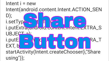 Common share button for text in Sketchware