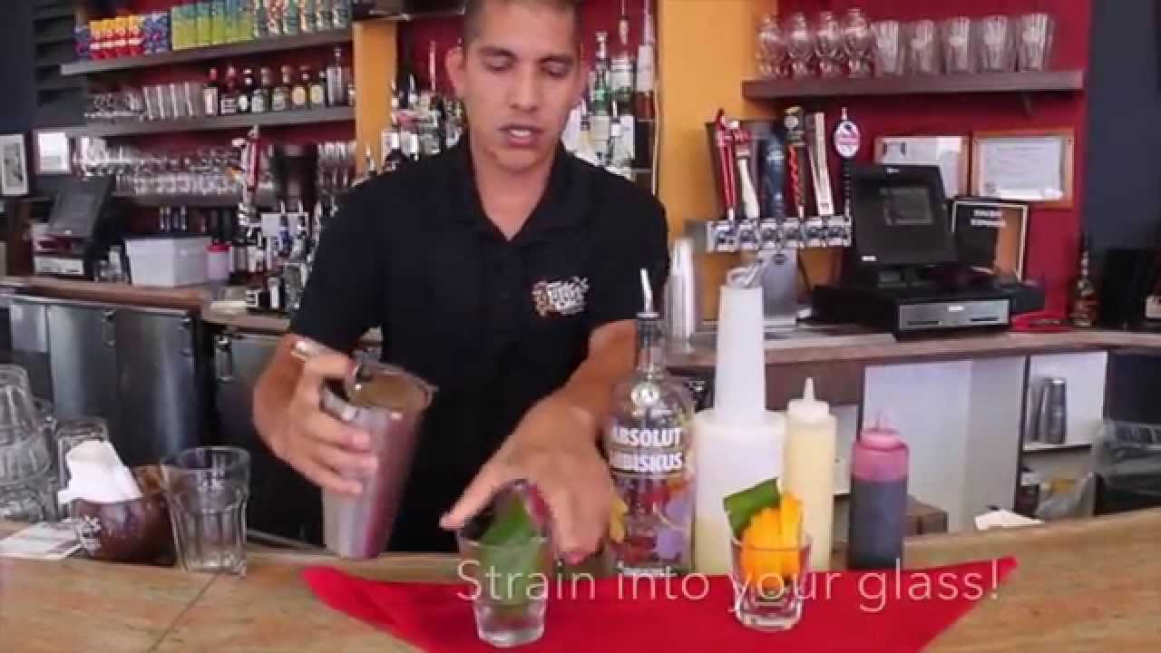 How to make Hibiscus cocktail Tiki's Grill & Bar HibisKiss drink