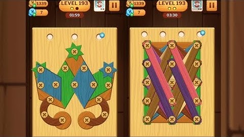 Screw Puzzle: Wood Nut & Bolt - Level 193