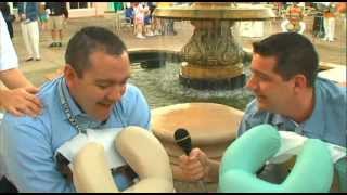 Two Guys Get A Backrub from The Disney Spa