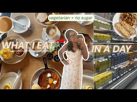WHAT I EAT IN A DAY | cook with me, no sugar, vegetarian🥕🥗🥬