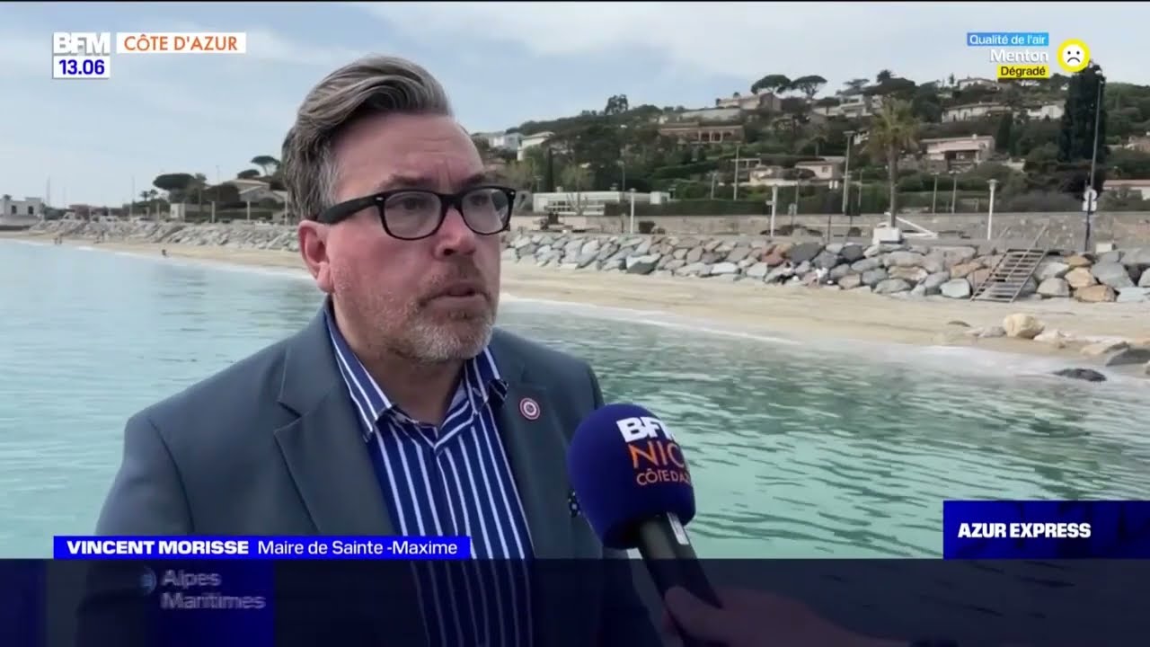 SAINTE-MAXIME: DES TRAVAUX EN COURS POUR LUTTER CONTRE L'ÉROSION DES PLAGES