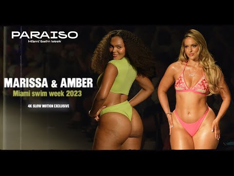 Marissa Dubois & Amber Keaton | Paraiso Miami Swim Week 2023 | 4k Slow Motion