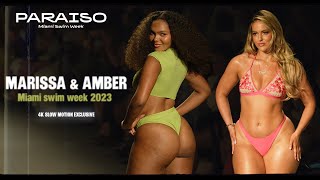 Marissa Dubois \& Amber Keaton | Paraiso Miami Swim Week 2023 | 4k Slow Motion