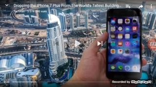 Il jette son IPhone 7 du sommet des burj Khalifa