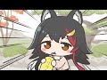 【手描き】ヘリウムを吸ってホロメンの声マネにチャレンジするミオしゃ【大神ミオ/ホロライブ】