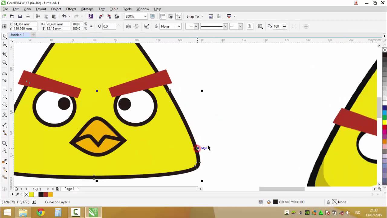 Corel Draw Membuat Kartun Angry Bird YouTube