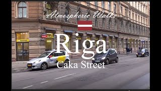 CITY WALKS: Riga Travel Caka Street - Рига Латвия прогулка улица Чака