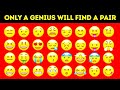 Find the Emoji Pair| 🤔Spot the odd emoji pair| Emoji puzzles #32💖👍