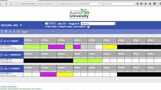 Aurora University Mywconline.com Instructions