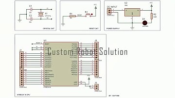 ATMEGA16 Based Mini Board - Schematic and PCB Layout Design