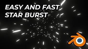 Easy Starburst Hyperspace Effect - Blender Tutorial