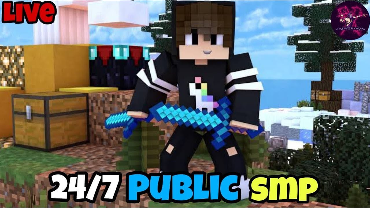 MINECRAFT LIVE | JOIN PUBLIC SURVIVAL SMP / JAVA / POCKET EDITION 24/7 ...