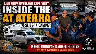Podcasting INSIDE the AT Aterra Camper!! | Mario Donovan & Aimee Higgins at Overland Expo West 2026