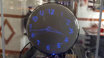 OSC4.5 blue CRT oscilloscope clock