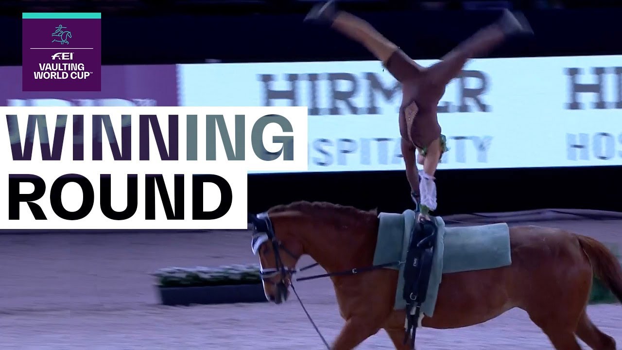 Manon Moutinho moves majestically | Female Winning Round | FEI Vaulting World Cup™ Final 2022