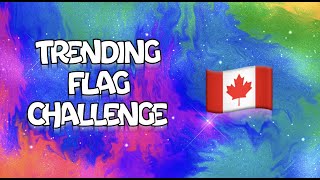 Trying Trending #FlagChallenge - Canada 🇨🇦 Flags as Planets #shorts | Procreate App #ipadart