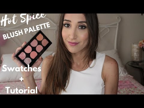 Makeup Revolution Blush Palette - Hot Spice - Swatches & Review | Milleunrossetto