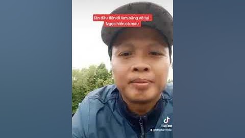 đi làm cầu ở ngọc hiển cà mau, mà xe ko vô được nên mướn võ chạy vô như thế này