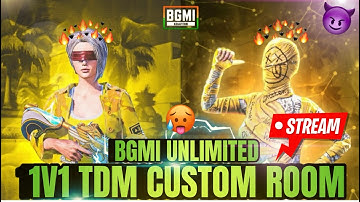 BGMI LIVE 1v1 TDM | live room TDM | live TDM | BGMI TDM FREE ROOM