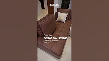 Phòng khách 30m2 sang trọng hơn với sofa Heaven được bọc da Leone vừa mềm mại vừa bền đẹp