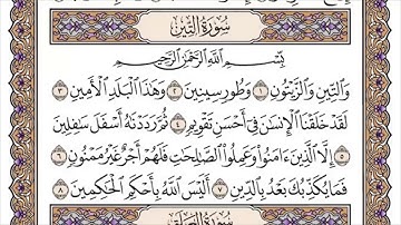 095 لأول مرة - القرآن الكريم بصوت المنشاوى فى 12 ساعة - سورة التين - محمد صديق المنشاوي