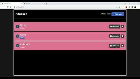 Habit tracking App || coding ninja Skills Test React.