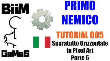 Construct 2/3 - Tutorial Italiano 005 - Sparatutto Orizzontale in Pixel Art Parte 5 [Primo Nemico]
