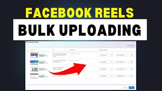 Bulk Uploading Reels and Videos to Your Facebook Page | Make Money Facebook Reels 2024