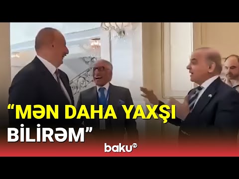 İlham Əliyev ilə Şahbaz Şərif arasında rus dilində maraqlı dialoq