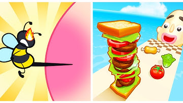 Satisfying ASMR Gameplay - Help Me Tricky Puzzle vs Sandwich Runner, New Update