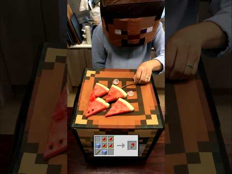 Minecraft Watermelon Popsicle