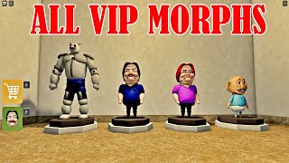 Playing as ALL VIP MORPHS BEN JANITOR REVENGE (NEW SCARY OBBY) | Roblox