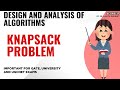 Knapsack Problem In DAA | DAA | #scopeiit #designandanalysisofalgorithms