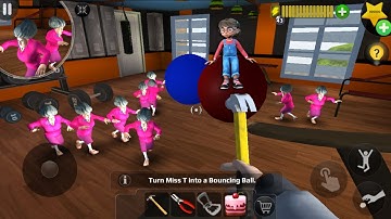 Scary Teacher 3D  (Mod Menu) - Troll miss T every day (mini clone army ) , gameplay android/ ios